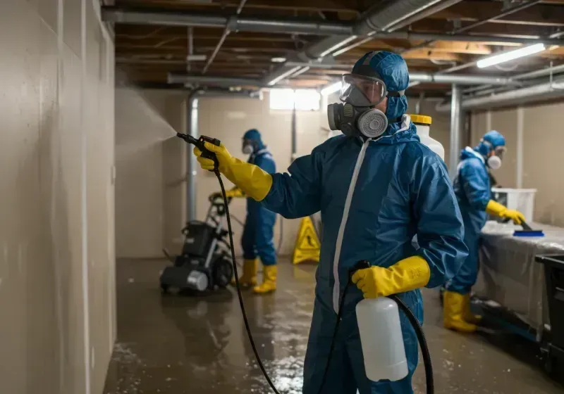 Basement Sanitization and Antimicrobial Treatment process in Simi Valley, CA