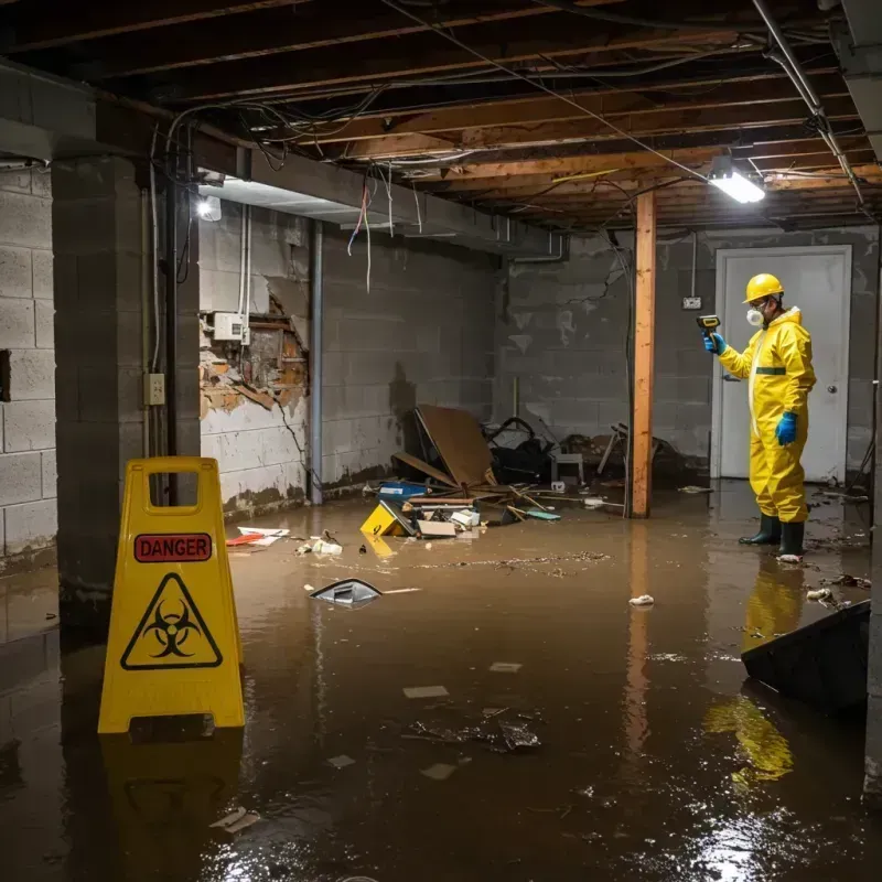 Flooded Basement Electrical Hazard in Simi Valley, CA Property